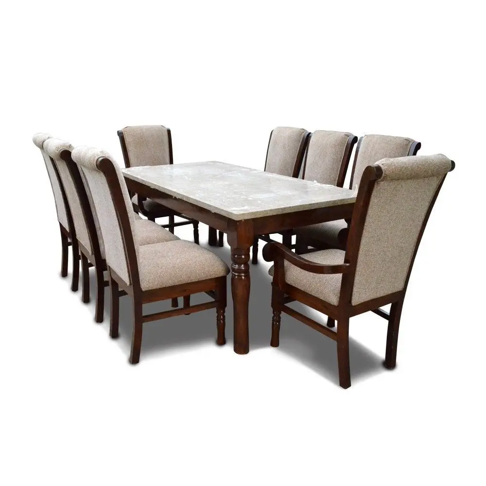 8 Seater White Dining Table