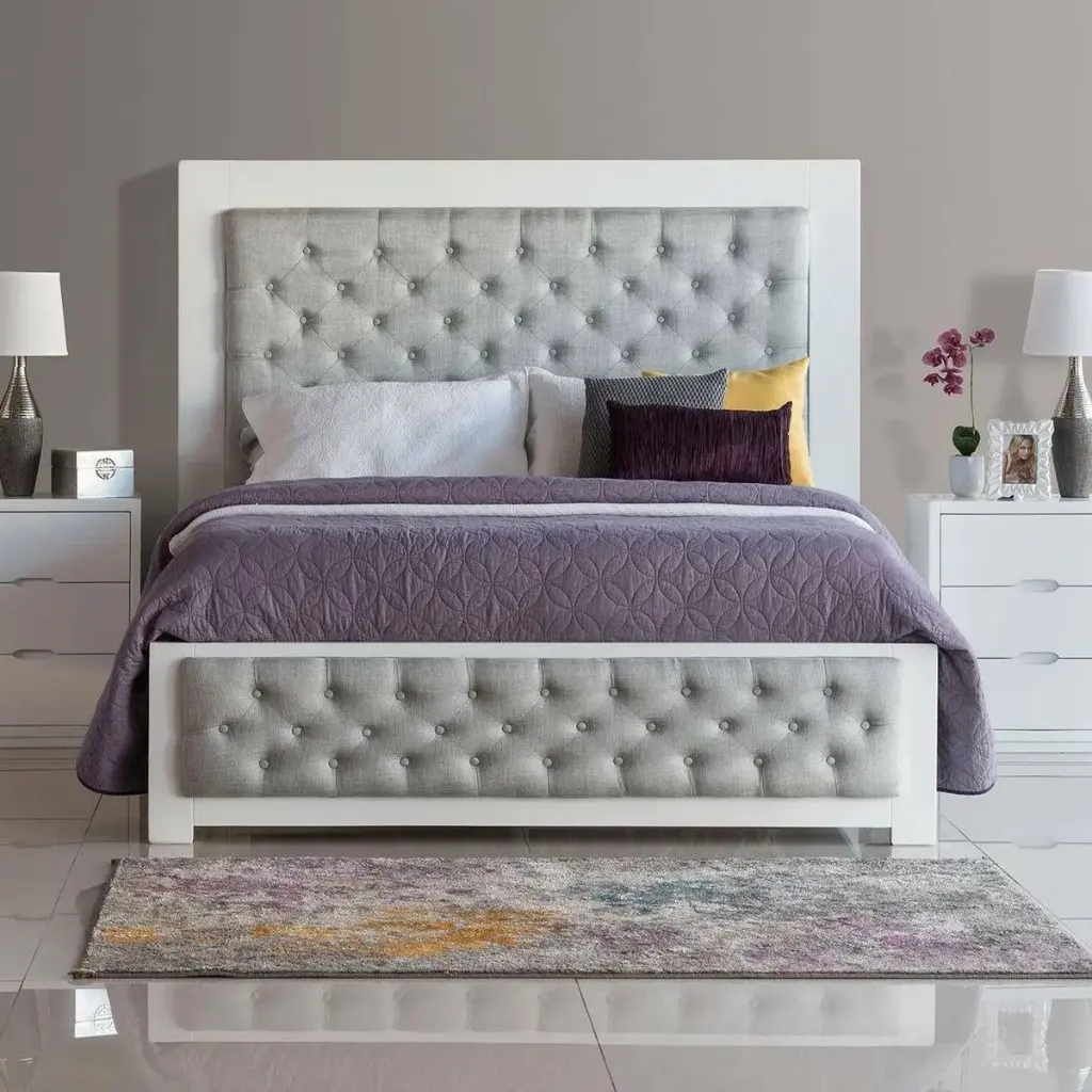 5 by 6 Grey Mocket Bed