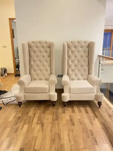Beige Wing Chairs