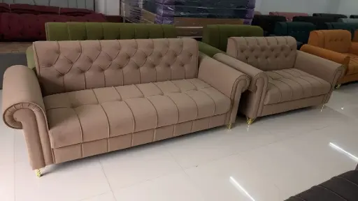 5 Seater Chesterfield Sofa Seat