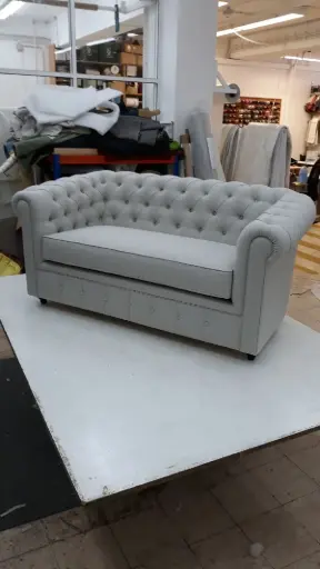3 Seater Grey Chester Sofa