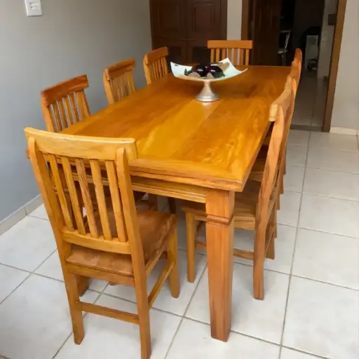 8 Seater Brown Dining Set