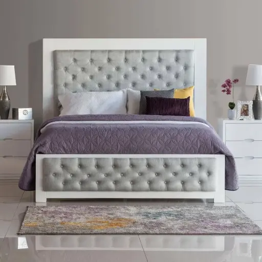 5 by 6 Grey Mocket Bed